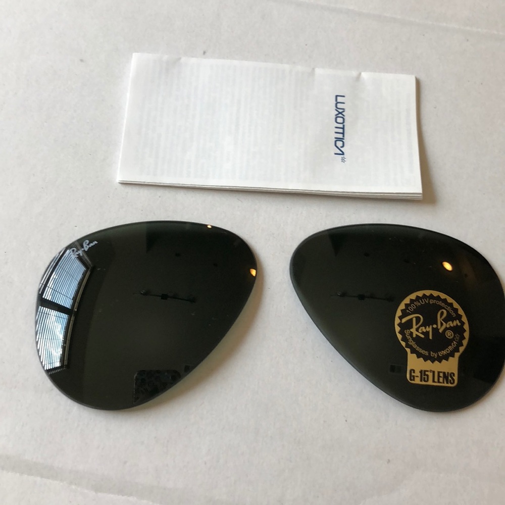 Ray Ban 3025 Original Aviator lenses only replacement. NWT